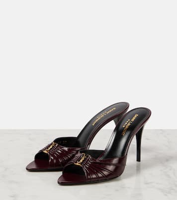 Mules Babylone Cassandre 90 in pelle | Saint Laurent