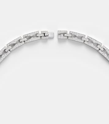 Collana B.zero1 in oro bianco 18kt con diamanti | Bvlgari