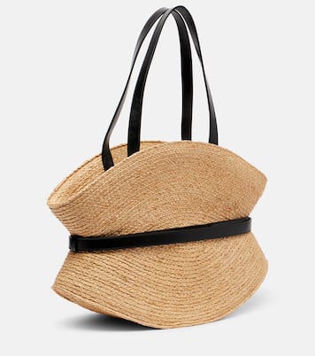 Bolso Shuffle Medium de rafia | Balmain