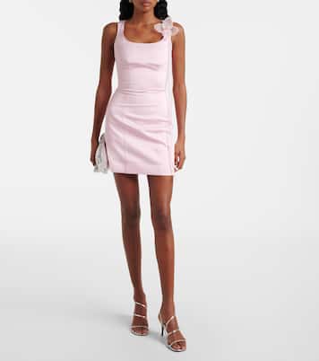 Robe en satin à fleurs | Rotate