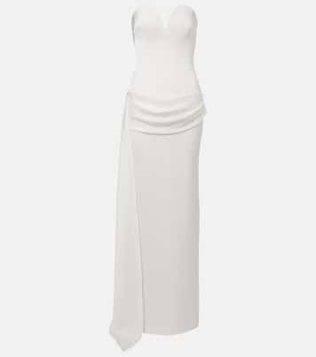 Bridal draped strapless gown | Alex Perry