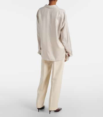 Agro striped silk shirt | Khaite