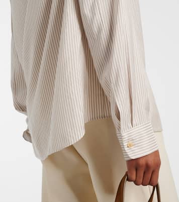 Agro striped silk shirt | Khaite