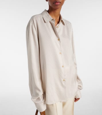 Agro striped silk shirt | Khaite