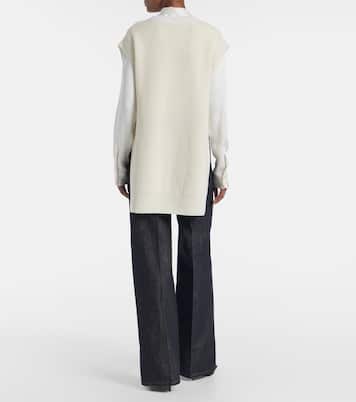 Virgin wool lace sweater vest | Stella McCartney
