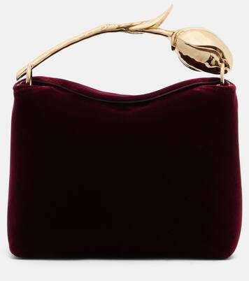 Bloom Mini velvet tote bag | Erdem