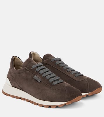 Monili suede sneakers | Brunello Cucinelli