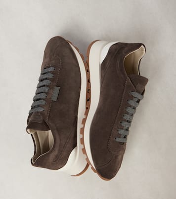 Monili suede sneakers | Brunello Cucinelli