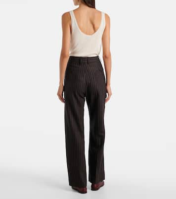 Fox wool and cashmere straight pants | Blazé Milano