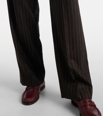 Fox wool and cashmere straight pants | Blazé Milano