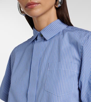 Striped cotton poplin shirt  | Sacai