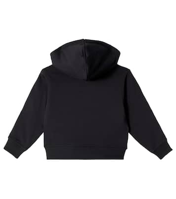 Felpa con cappuccio Burberry Check EKD in cotone | Burberry Kids