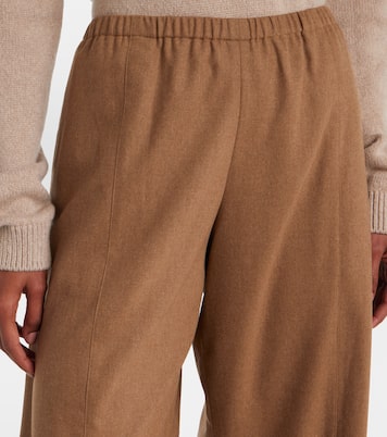 Clover mid-rise wool barrel-leg pants | Khaite