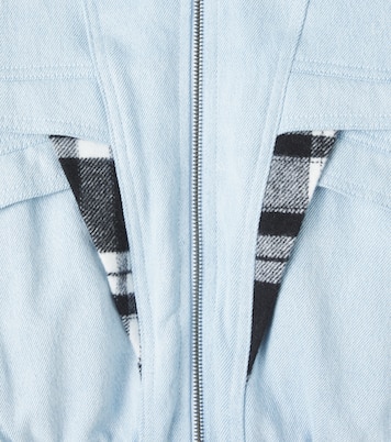 Checked denim jacket | Stella McCartney Kids
