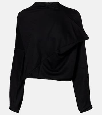 Wool-blend crop top  | Junya Watanabe