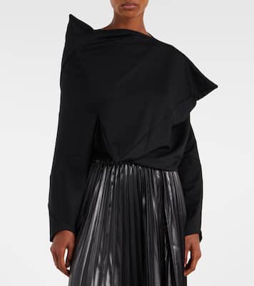 Wool-blend crop top  | Junya Watanabe