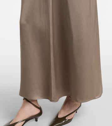 Draped satin maxi dress | Toteme