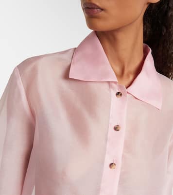 Jasen silk organza shirt | Khaite