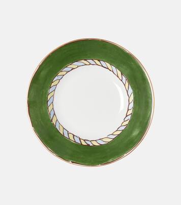 Il Viaggio di Nettuno porcelain soup plate by Luke Edward Hall | Ginori 1735