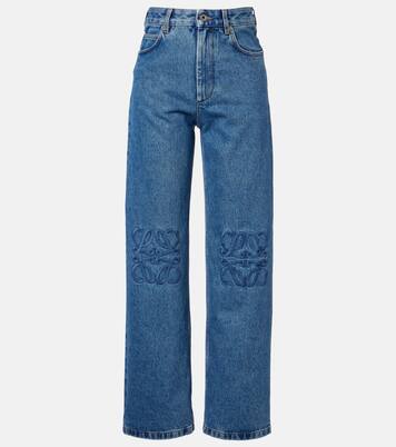 Anagram mid-rise wide-leg jeans | Loewe
