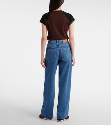 Anagram mid-rise wide-leg jeans | Loewe