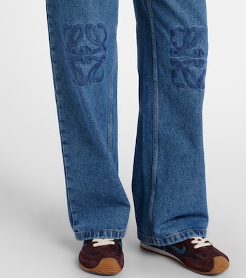Anagram mid-rise wide-leg jeans | Loewe
