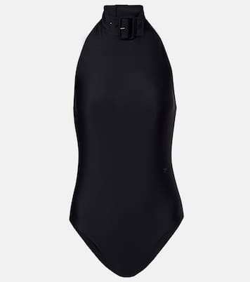 Buckle-detail crepé bodysuit | Courrèges