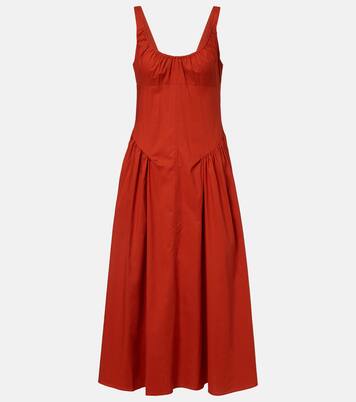 Olas cotton midi dress  | Faithfull
