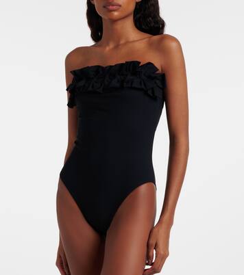 Freya bow-detail bandeau swimsuit | Karla Colletto