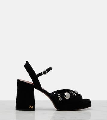 Embellished leather sandals | Valentino Garavani