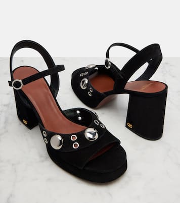 Embellished leather sandals | Valentino Garavani