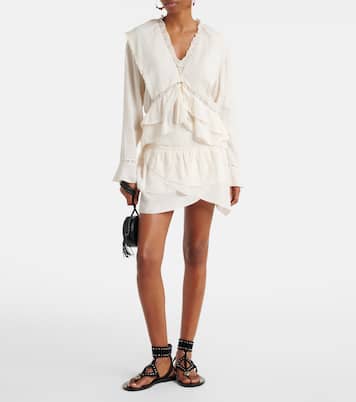 Dejha cotton and linen-blend miniskirt | Marant Etoile