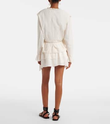 Dejha cotton and linen-blend miniskirt | Marant Etoile