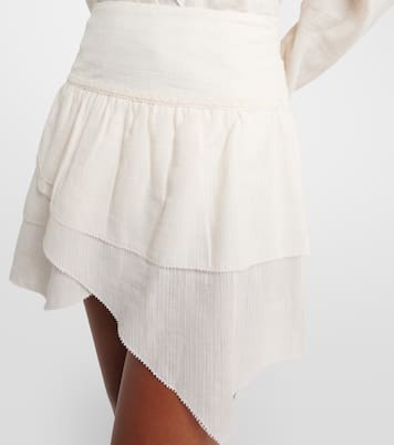 Dejha cotton and linen-blend miniskirt | Marant Etoile