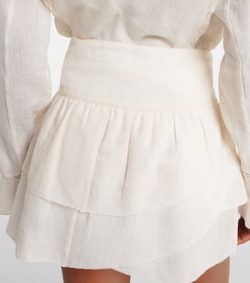Dejha cotton and linen-blend miniskirt | Marant Etoile