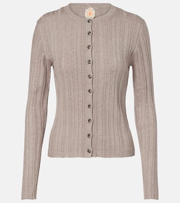 Cotton, silk, and cashmere cardigan | Jardin des Orangers