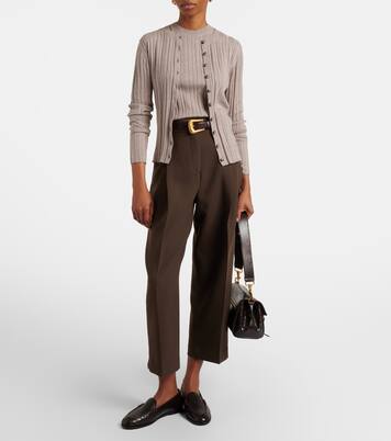 Cotton, silk, and cashmere cardigan | Jardin des Orangers