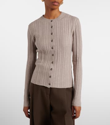 Cotton, silk, and cashmere cardigan | Jardin des Orangers