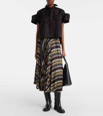 Striped midi skirt | Sacai