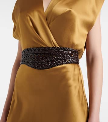 Roxelle woven leather belt | Rixo