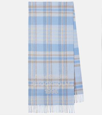 Logo checked wool scarf | Acne Studios