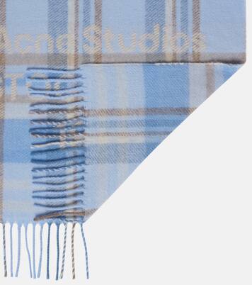 Logo checked wool scarf | Acne Studios