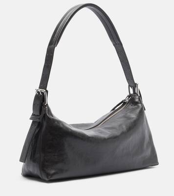 Belted leather shoulder bag | Lemaire