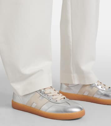 Baskets Cool en cuir métallisé | Hogan