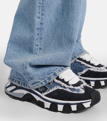 Runner distressed denim sneakers | Dolce&Gabbana