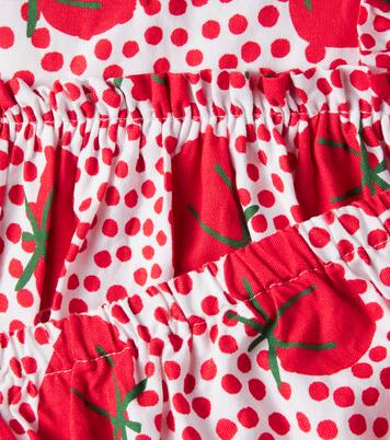 Baby printed cotton dress and bloomers set | Fábula