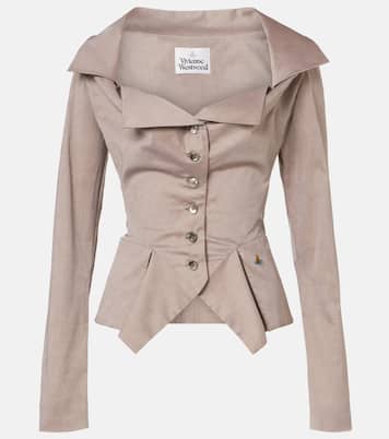 Monday peplum cotton poplin shirt | Vivienne Westwood