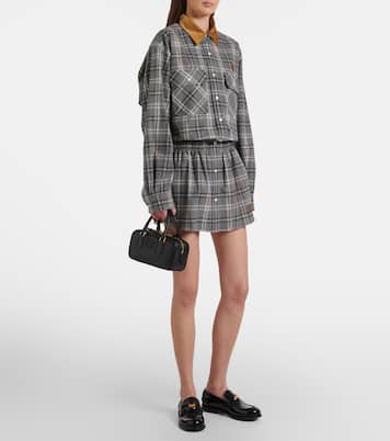 Arcadie 스몰 레더 탑 핸들 백 | Miu Miu