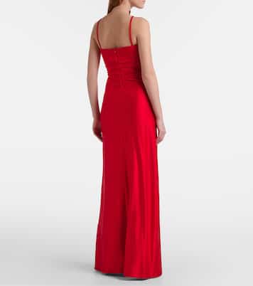 Vestido bustier de fiesta Oggetti fruncido | Max Mara