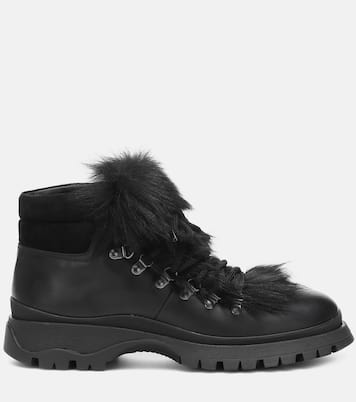 Stivaletti stringati in pelle | Prada